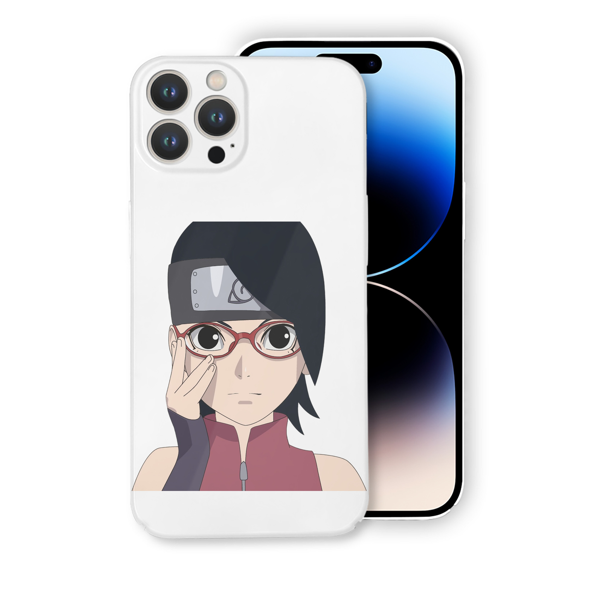 （画像用） NARUTO -ナルト- うちは サラダ Uchiha Sarada 【iPhone 14シリーズ対応】ハードケース